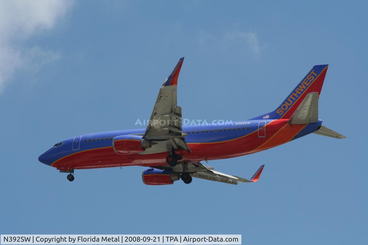 N392SW, 1994 Boeing 737-3H4 C/N 27379, Southwest 737-300