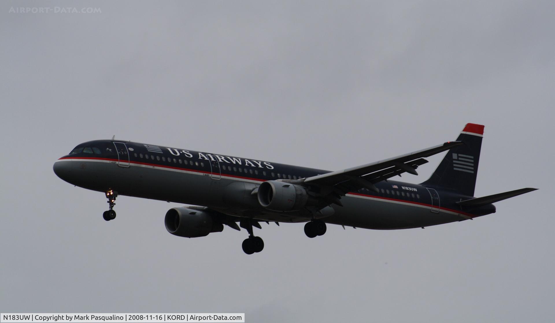 N183UW, 2001 Airbus A321-211 C/N 1539, Airbus A321-200