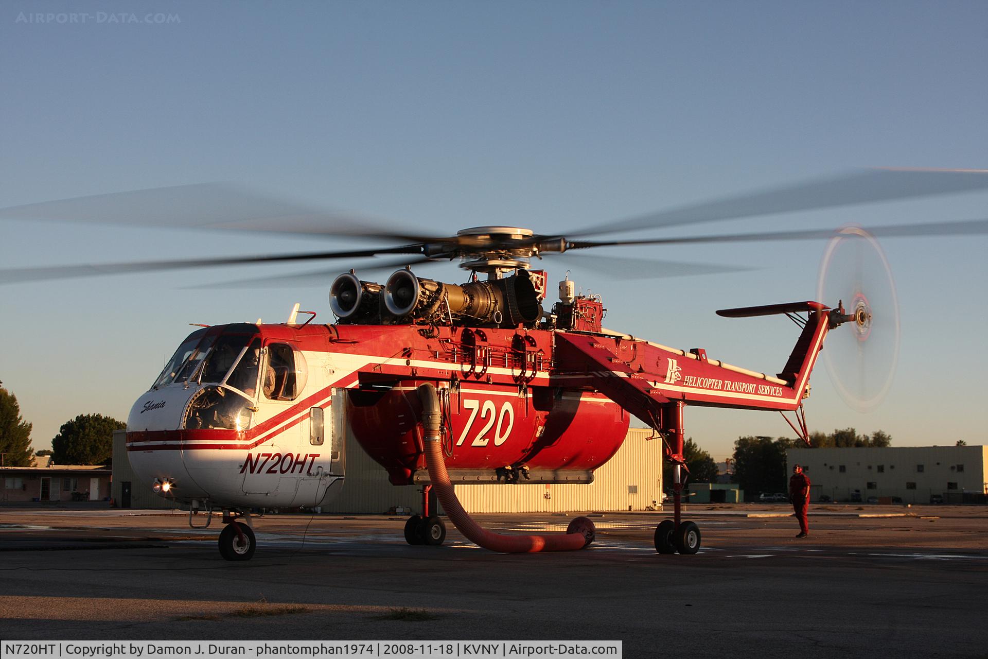 N720HT, 1969 Sikorsky CH-54B Tarhe C/N 64-070, Test flight from VNY after some minor adjustments