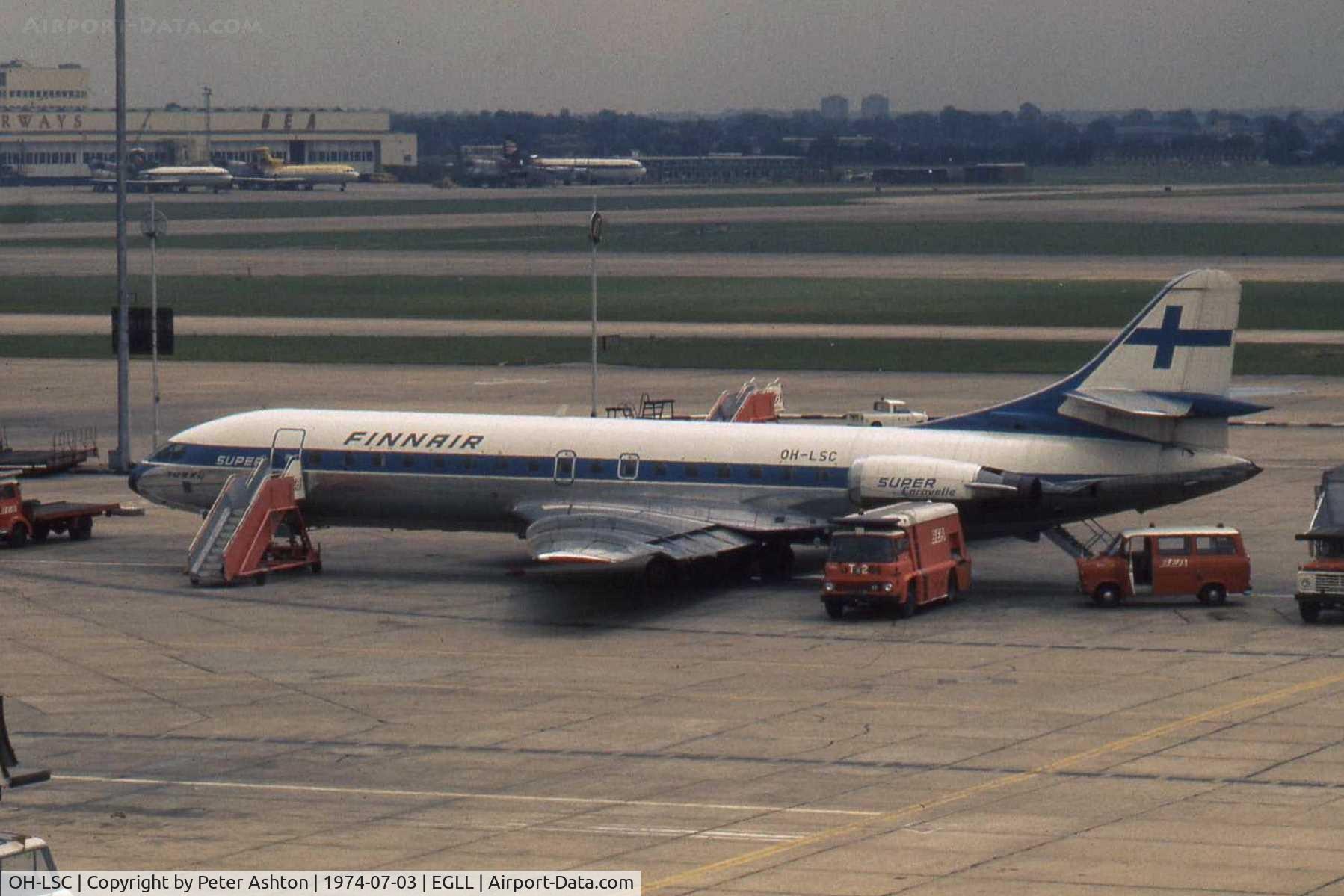 OH-LSC, 1964 Sud Aviation SE-210 Caravelle 10B3 Super B C/N 185, Finnair SE210 Super Caravelle 10B