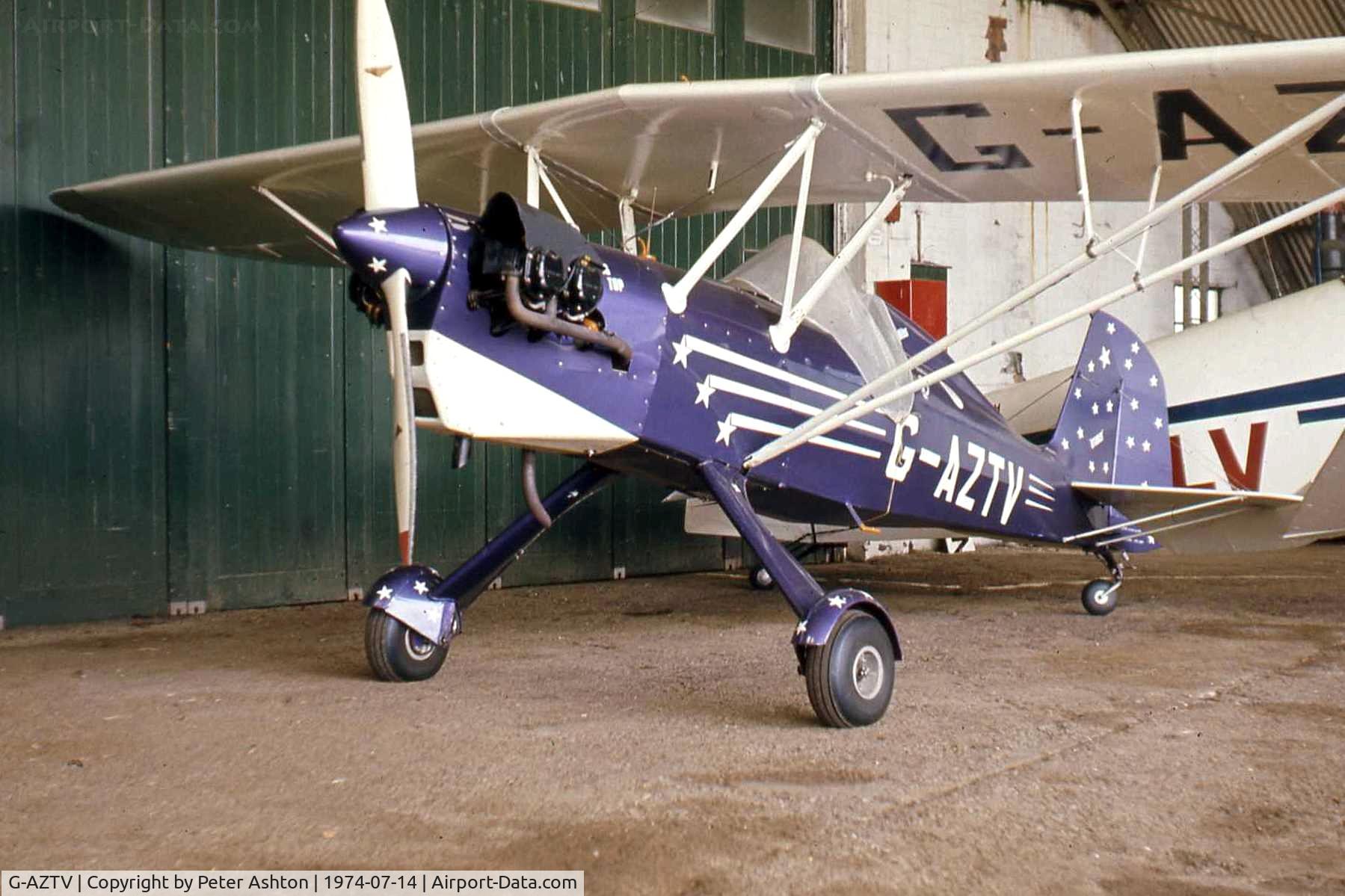 G-AZTV, 1973 Stolp SA-500 Starlet C/N PFA 1584, At Old Warden Aerodrome, Bedfordshire, England
