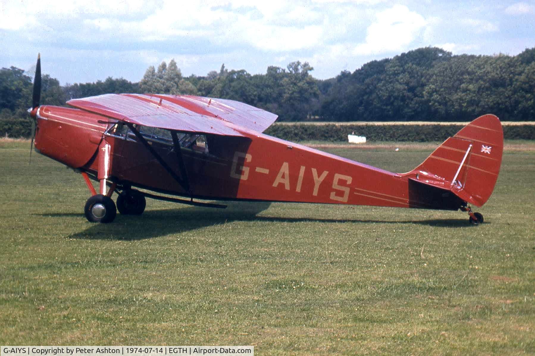 G-AIYS, 1934 De Havilland DH.85 Leopard Moth C/N 7089, At Old Warden Aerodrome, Bedfordshire, England.