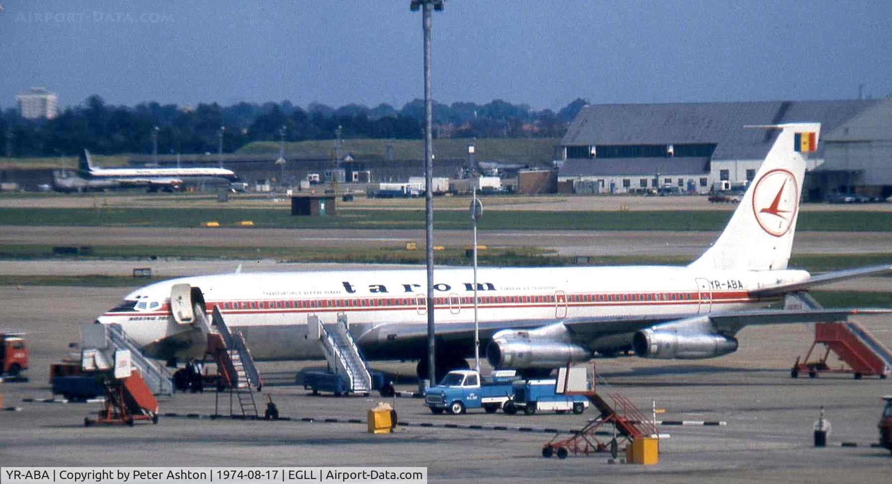 YR-ABA, 1974 Boeing 707-3K1C C/N 20803, Tarom Boeing 707-3K1C