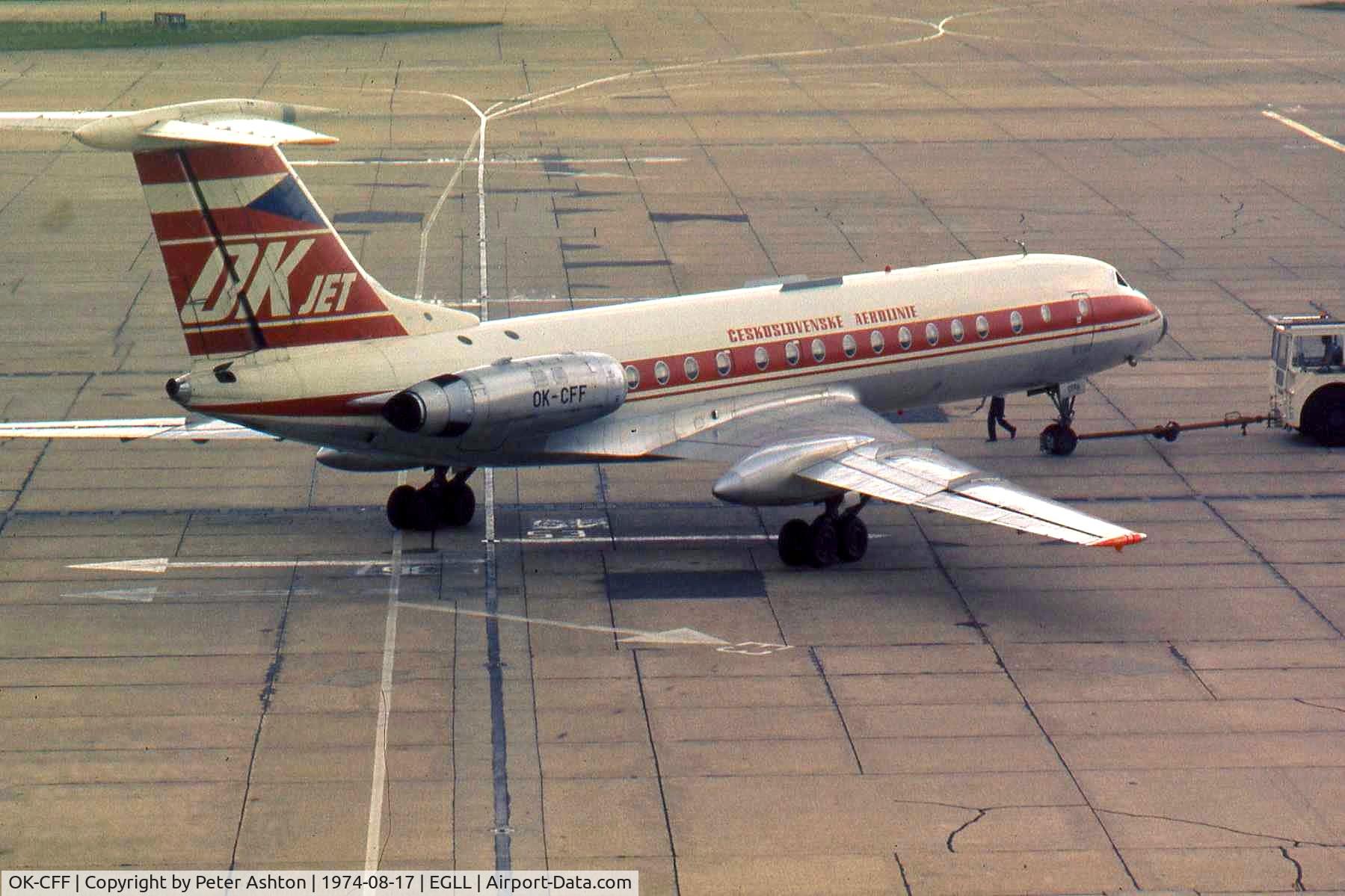 OK-CFF, 1972 Tupolev Tu-134A C/N 2351603, CSA Tupolev TU-134A