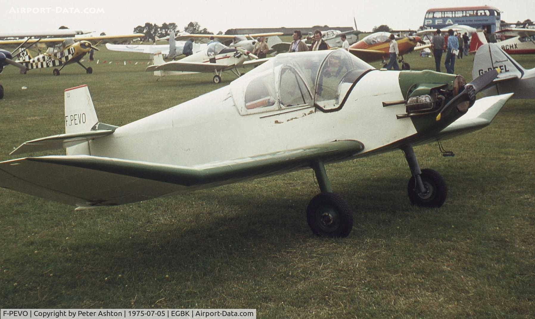 F-PEVO, Jodel D-92 Bebe C/N 173, PFA Rally 1975