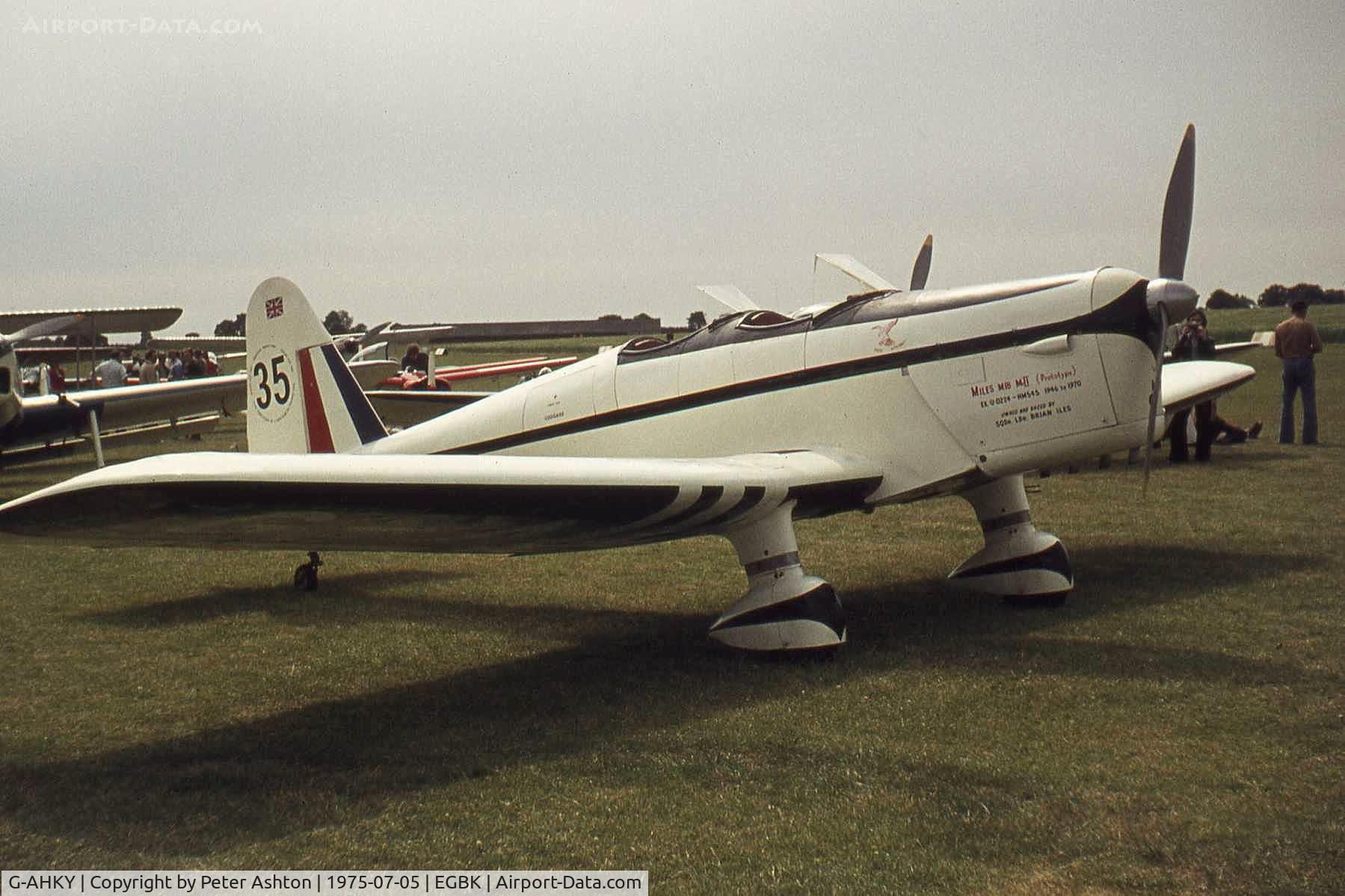 G-AHKY, 1940 Miles M18 Series 2 C/N 4426, PFA Rally 1975