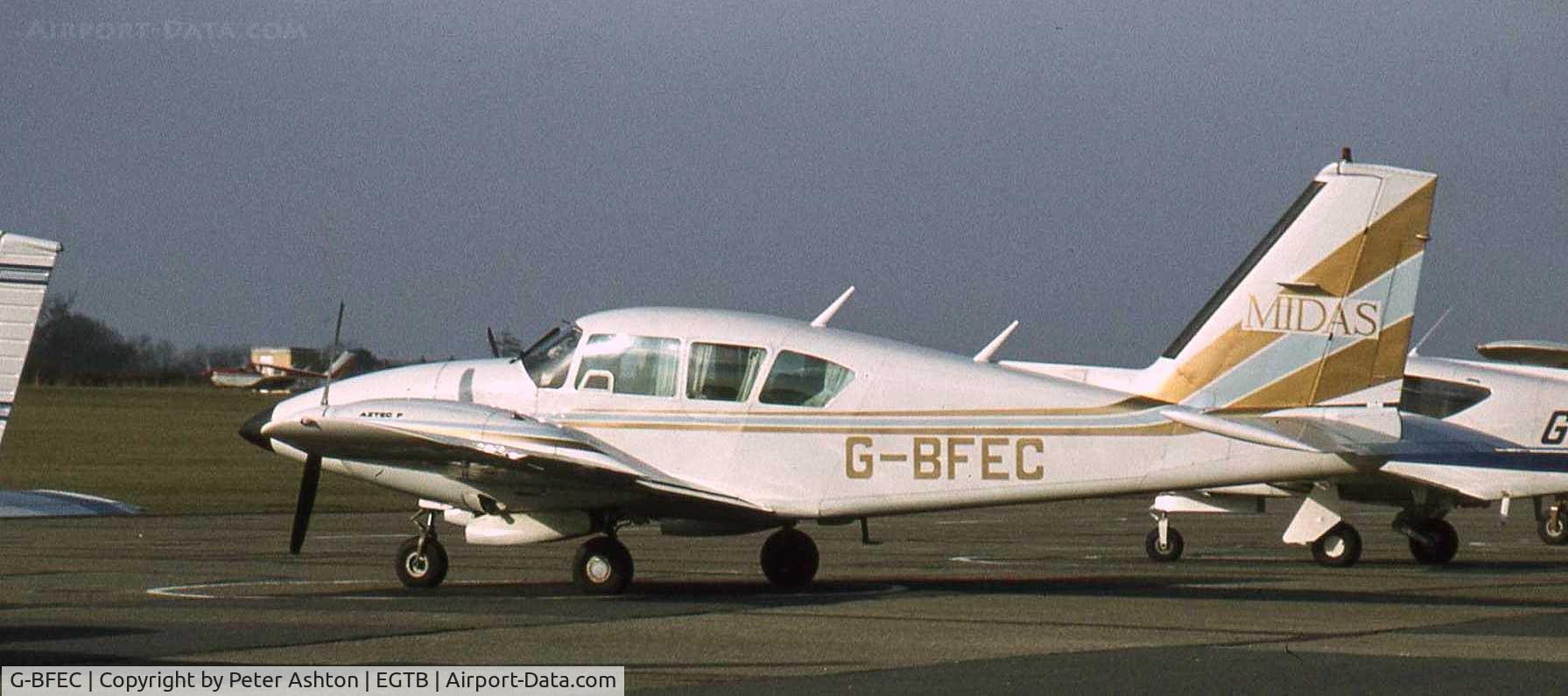 G-BFEC, 1977 Piper PA-23-250 Aztec F C/N 27-7754144, Aztec