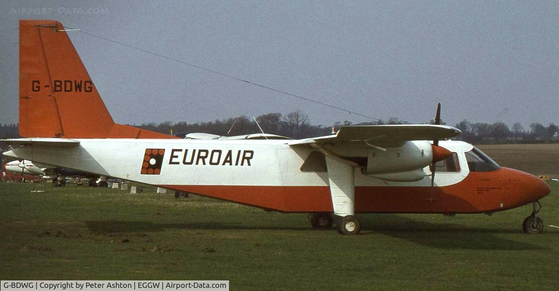 G-BDWG, 1976 Britten-Norman BN-2A-26 Islander C/N 530, Euroair