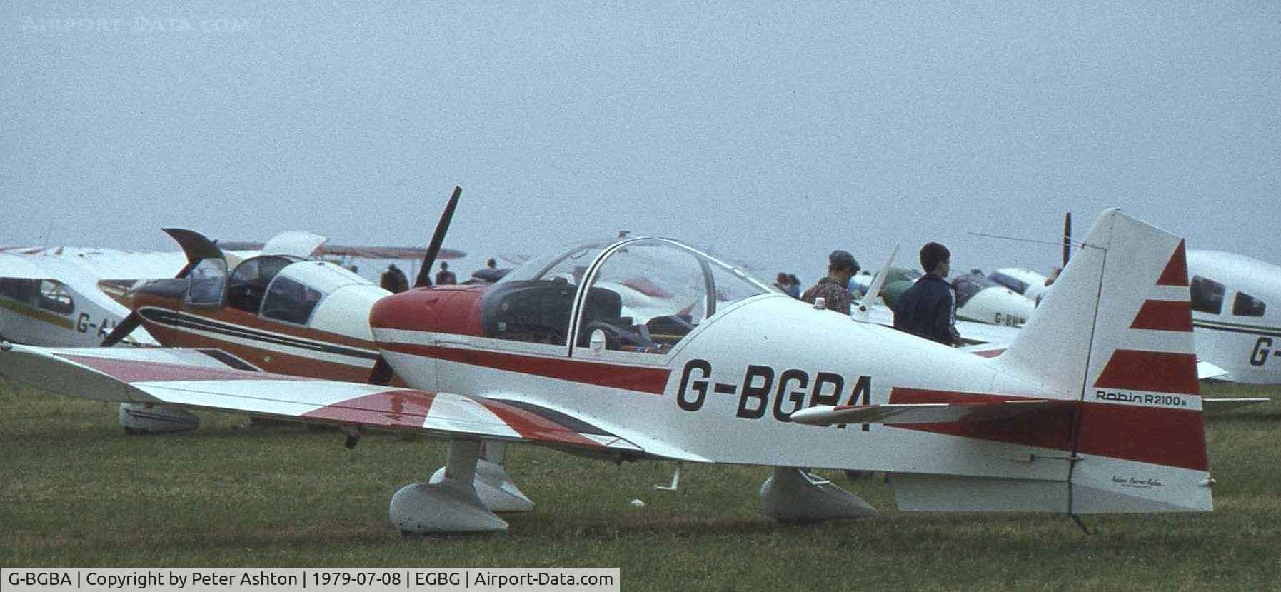 G-BGBA, 1978 Robin R-2100A C/N 133, PFA Rally 1979