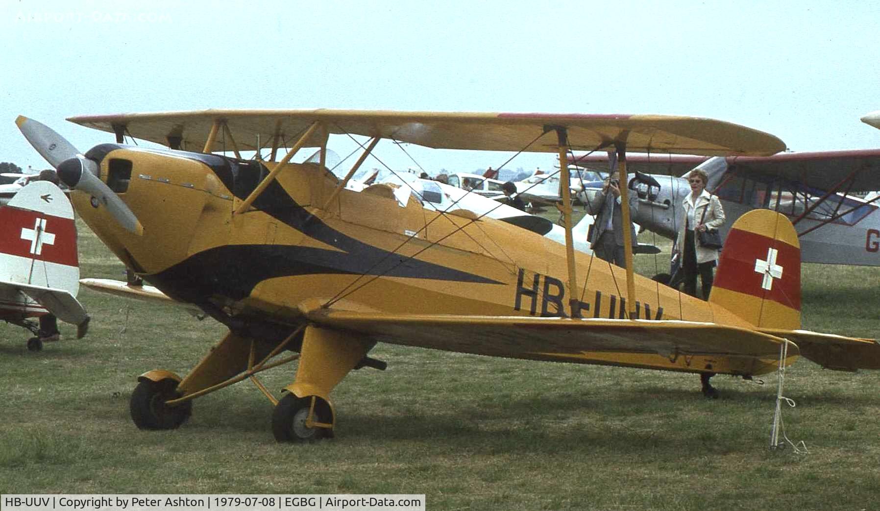 HB-UUV, 1937 Bucker Bu-131APM Jungmann C/N 18, PFA Rally 1979