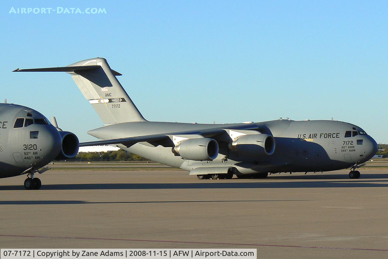 07-7172, 2007 Boeing C-17A Globemaster III C/N 50189/F188/P172, At Alliance - Fort Worth - USAF C-17A