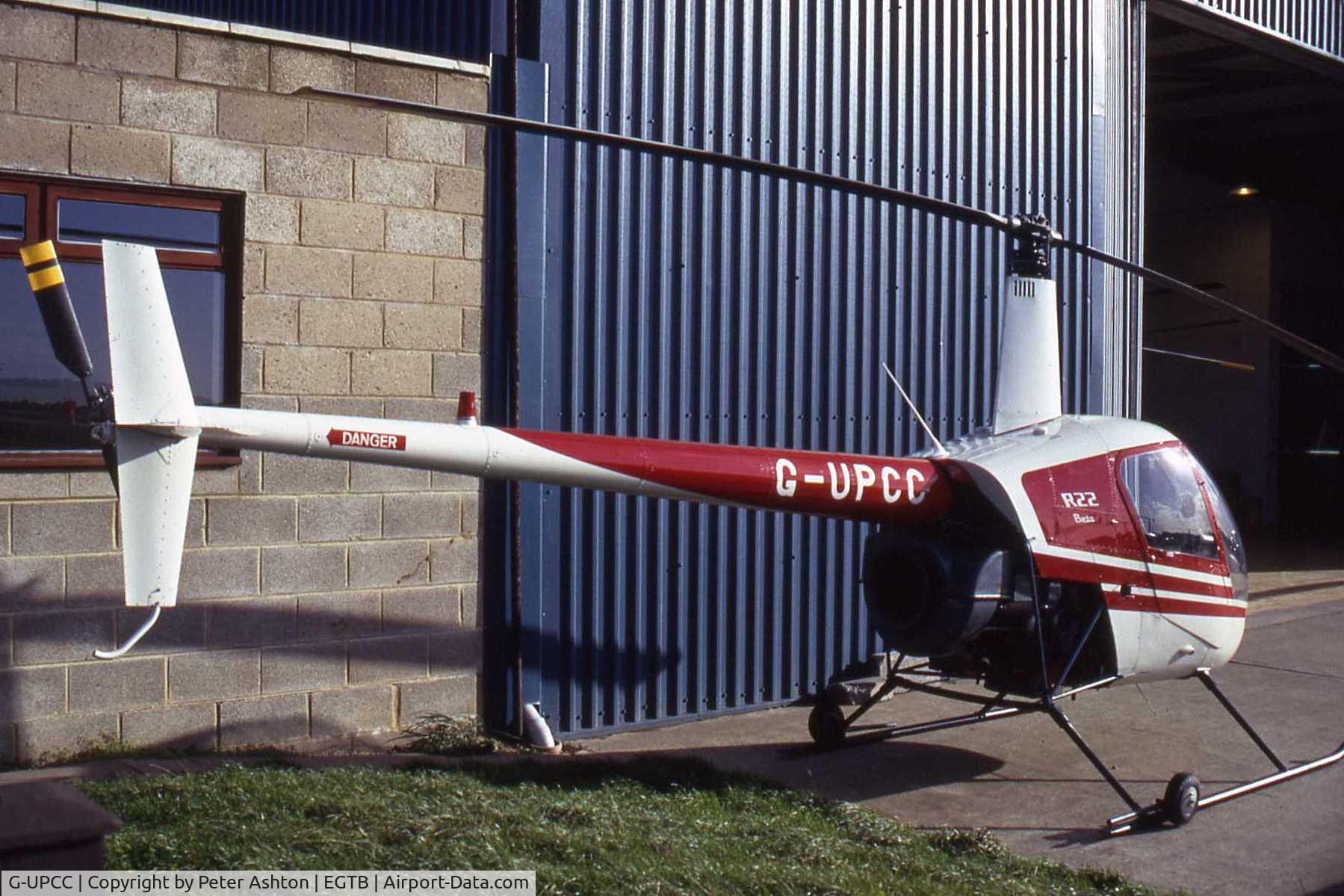 G-UPCC, 1988 Robinson R22 Beta C/N 0806, Booker