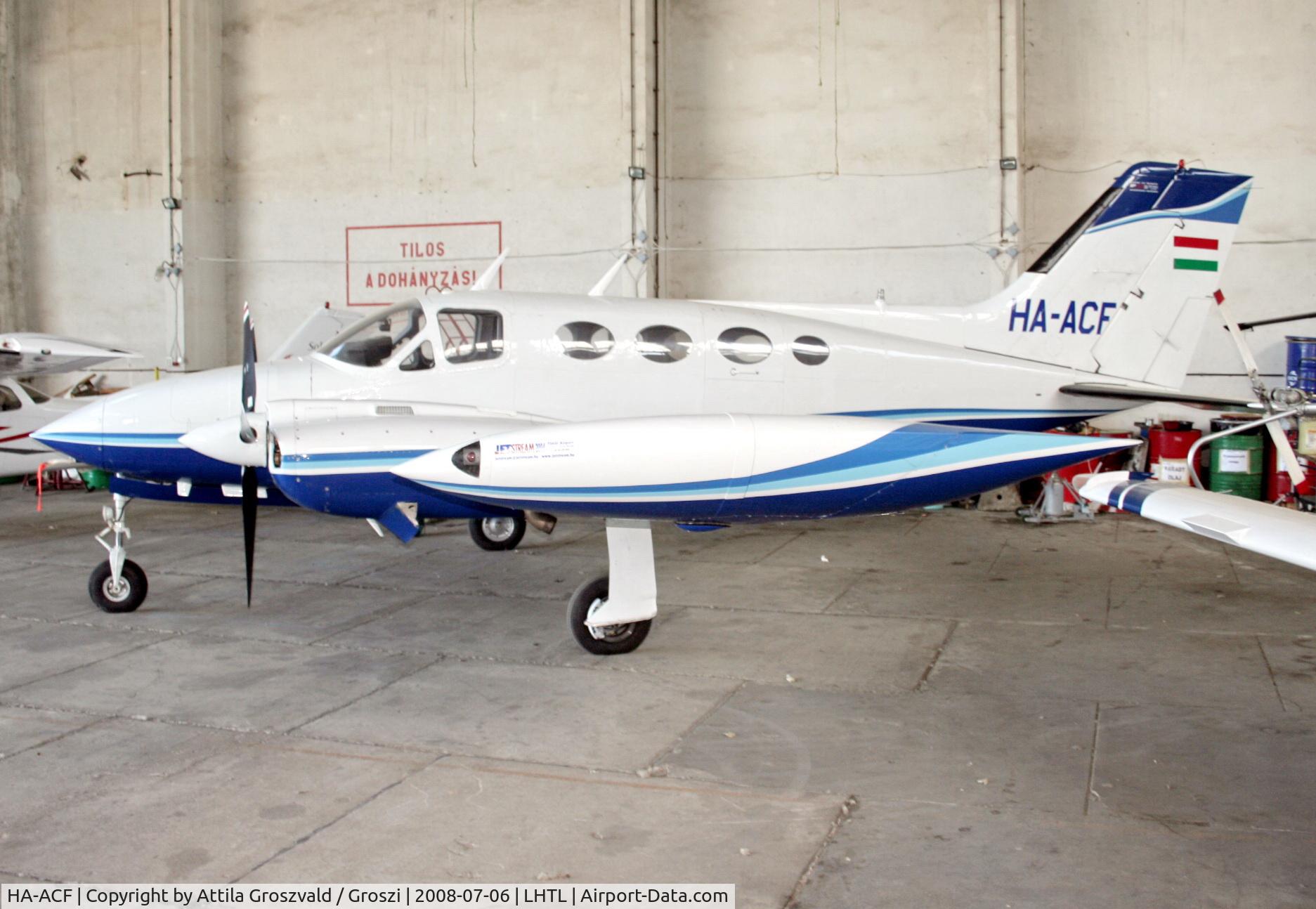 HA-ACF, 1967 Cessna 421 Golden Eagle C/N 421-0048, Tököl airport / hangar