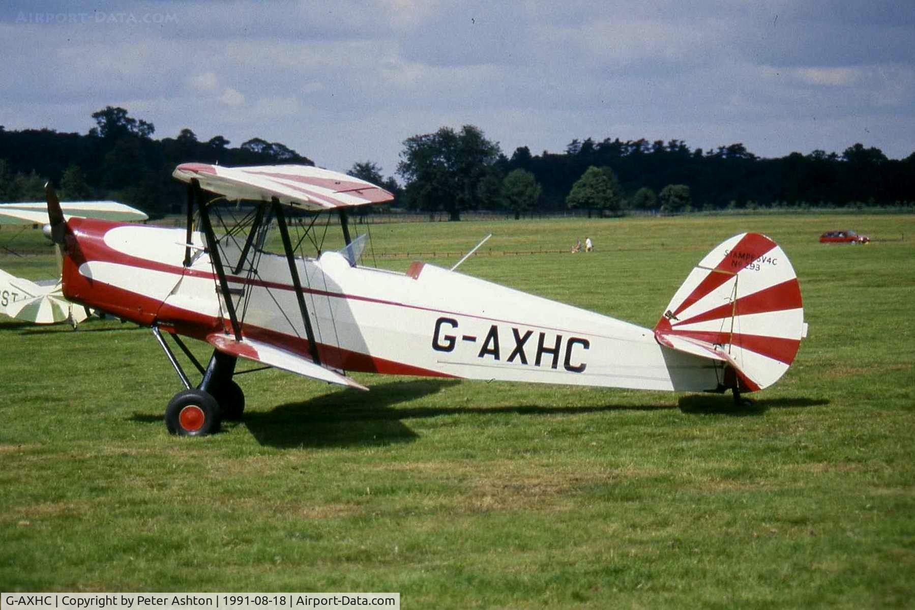 G-AXHC, 1946 Nord Stampe SV-4C C/N 293, Moth Rally 1991, Woburn Abbey, Bedfordshire, England