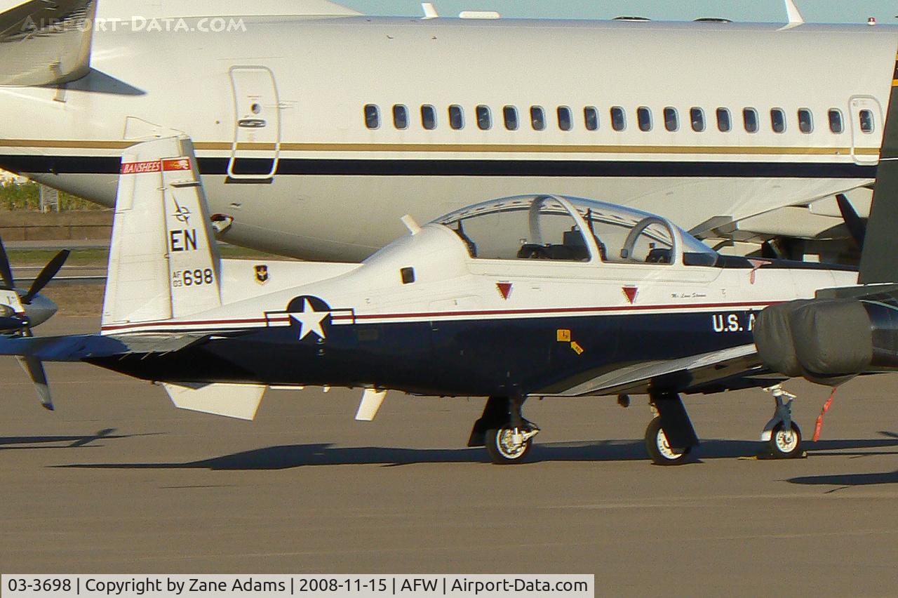 03-3698, 2003 Raytheon T-6A Texan II C/N PT-244, At Alliance - Fort Worth USAF T-6A 89th Flying Training Squadron