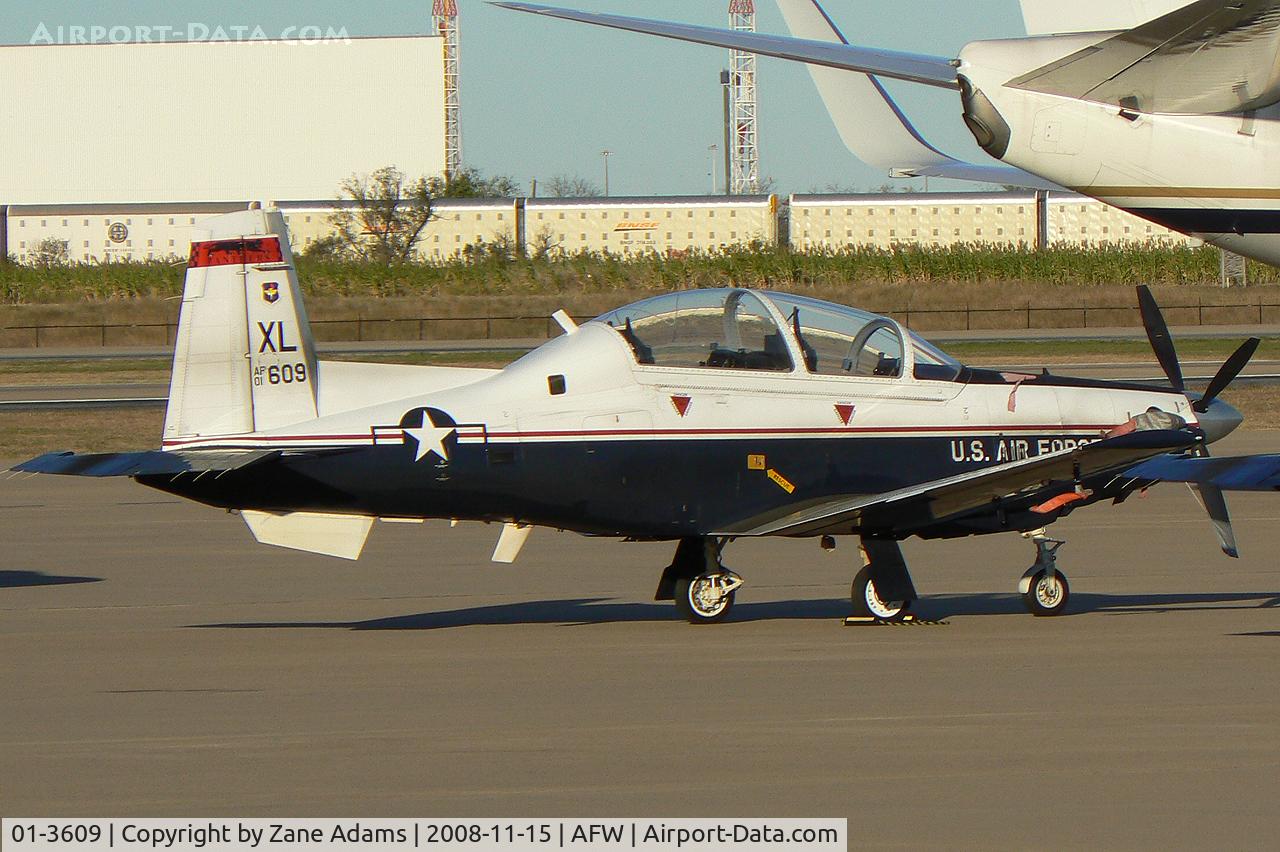01-3609, 2001 Raytheon T-6A Texan II C/N PT-130, At Alliance - Fort Worth USAF T-6A