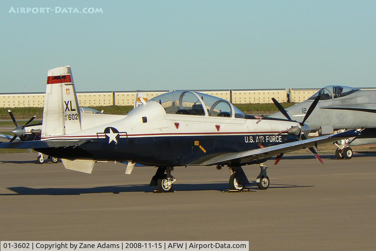 01-3602, 2001 Raytheon T-6A Texan II C/N PT-119, At Alliance - Fort Worth USAF T-6A - 84th Flying Training Squadron