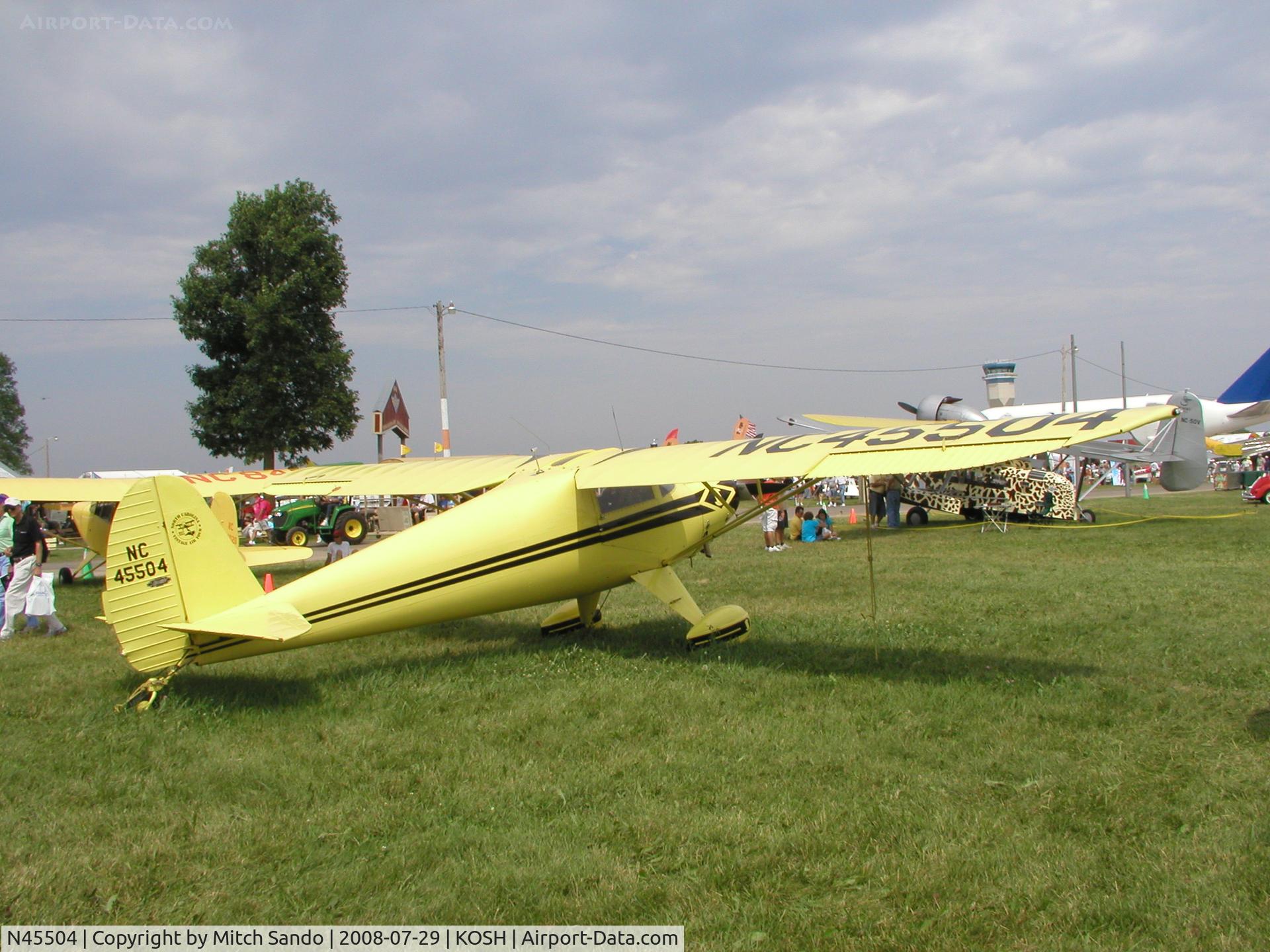 N45504, 1946 Luscombe 8A C/N 2031, EAA AirVenture 2008.