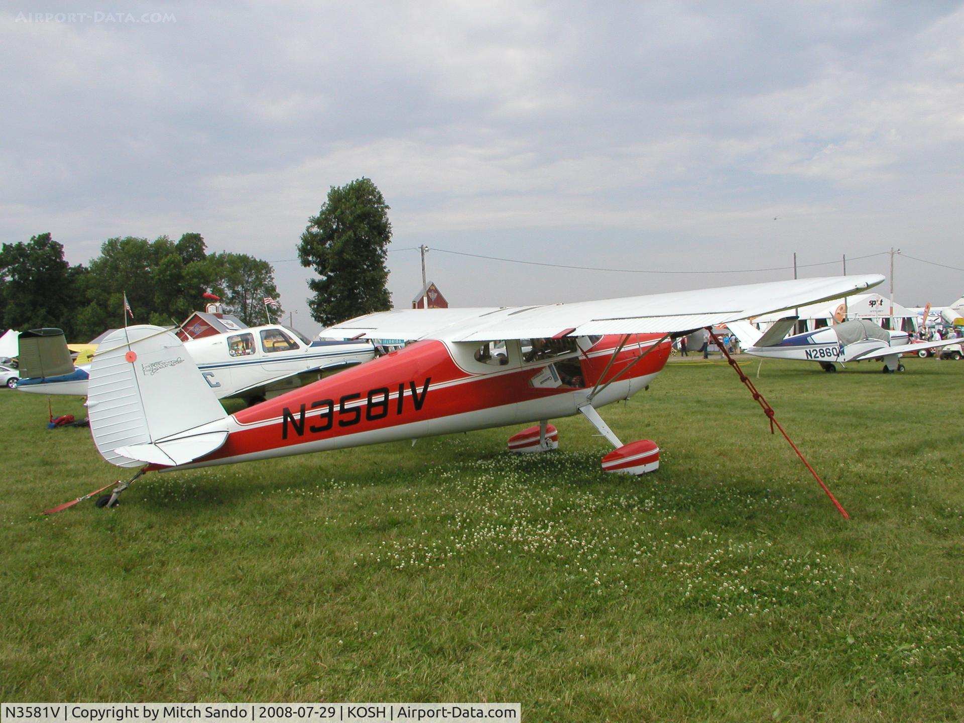 N3581V, 1948 Cessna 140 C/N 14850, EAA AirVenture 2008.