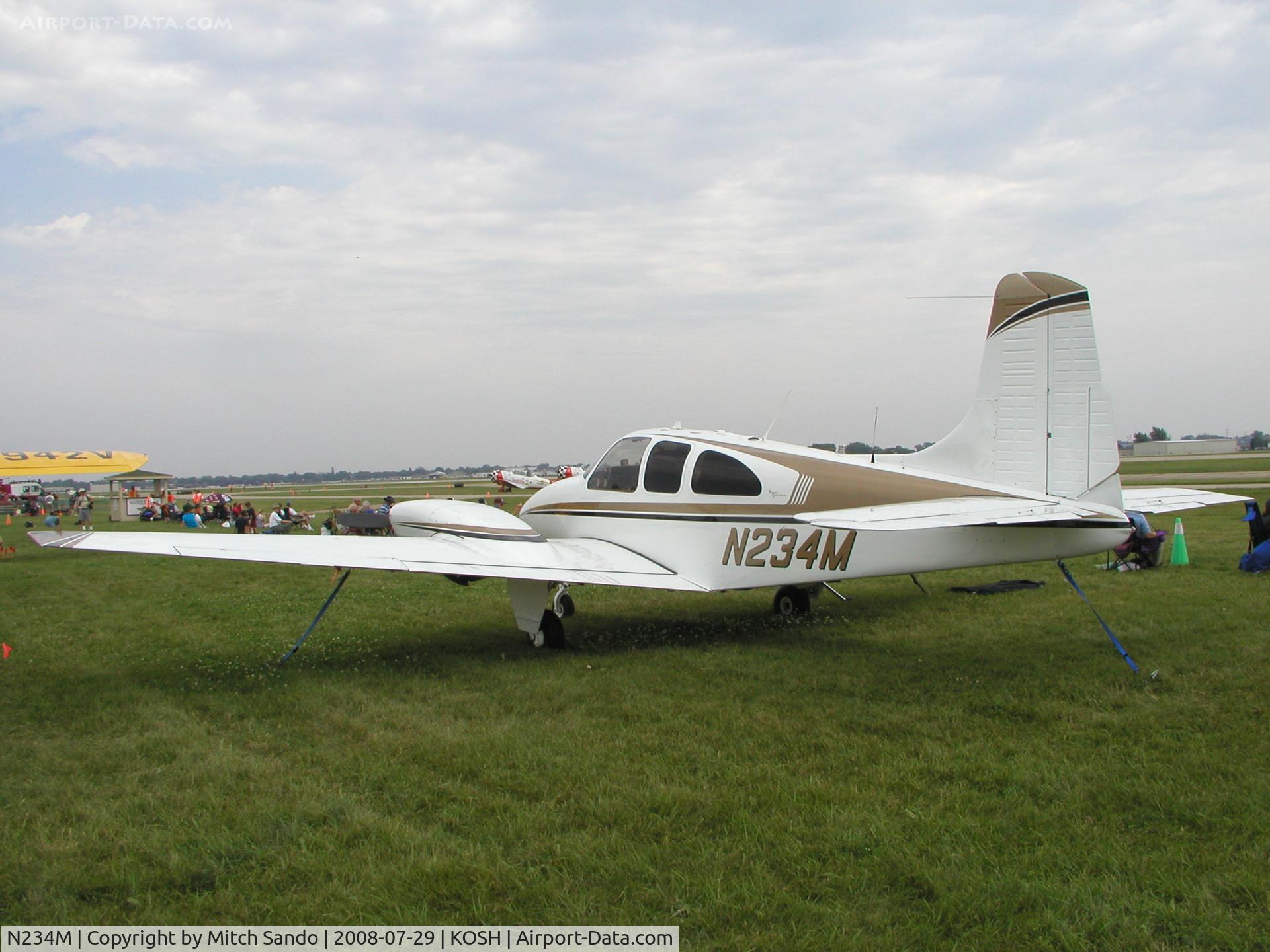 N234M, 1963 Beech D95A Travel Air C/N TD-560, EAA AirVenture 2008.