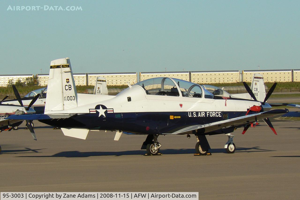 95-3003, 1995 Raytheon T-6A Texan II C/N PT-7, At Alliance - Fort Worth - This is the first production T-6A aircraft. First flight: July 15, 1998