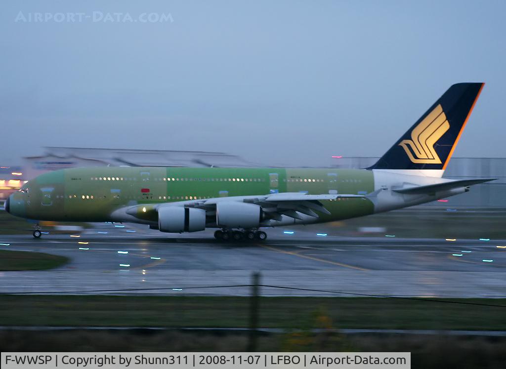 F-WWSP, 2008 Airbus A380-841 C/N 019, C/n 019 - Come back from first flight...