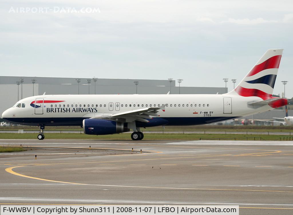 F-WWBV, 2008 Airbus A320-232 C/N 3703, C/n 3703 - To be G-EUYB