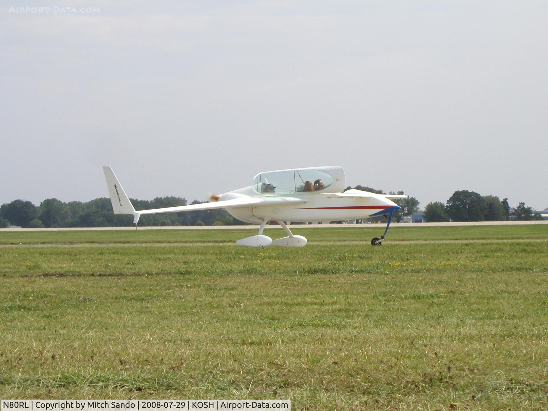 N80RL, 1999 Rutan VariEze C/N 2034, EAA AirVenture 2008.