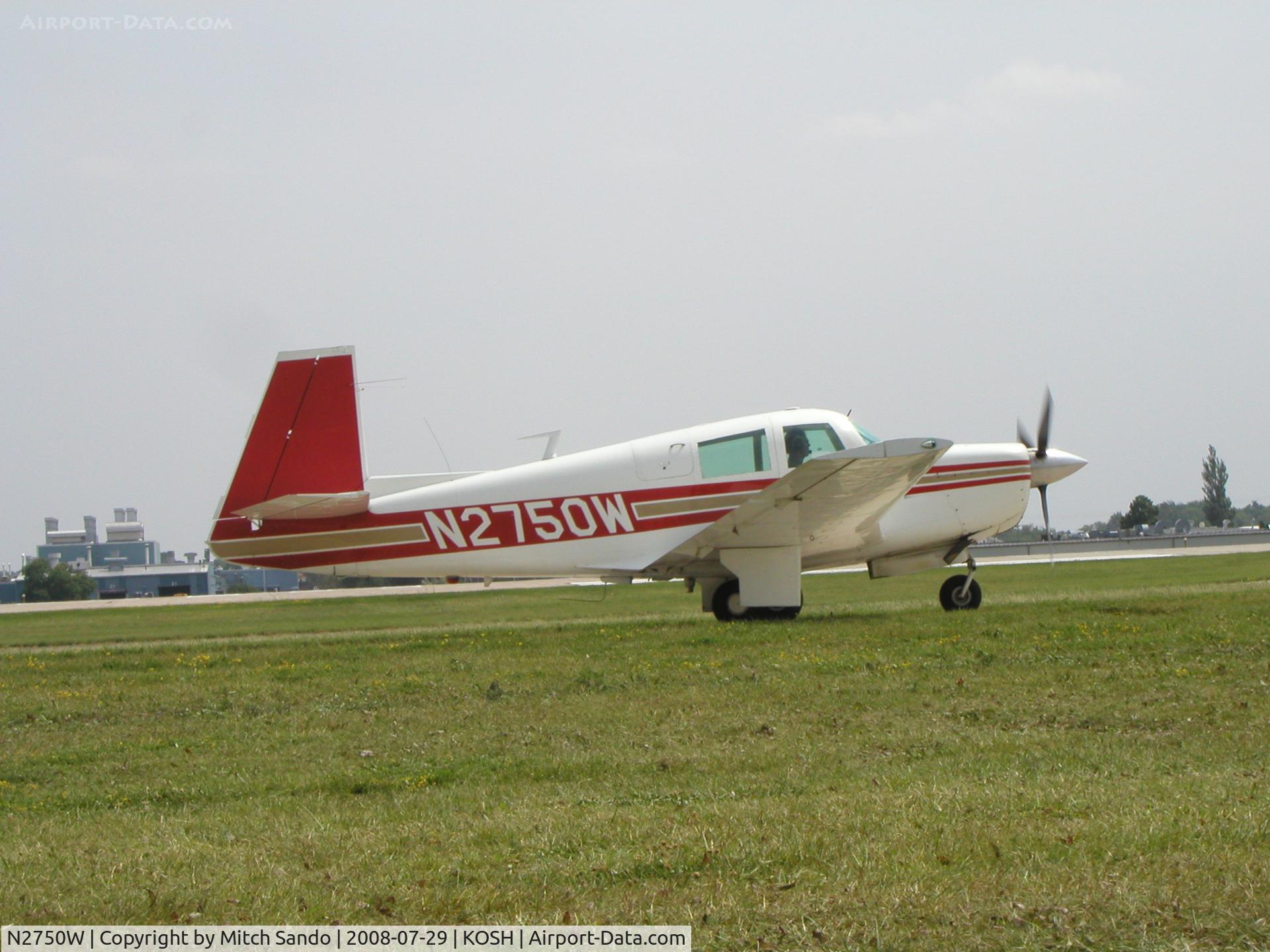 N2750W, 1966 Mooney M20E C/N 1044, EAA AirVenture 2008.
