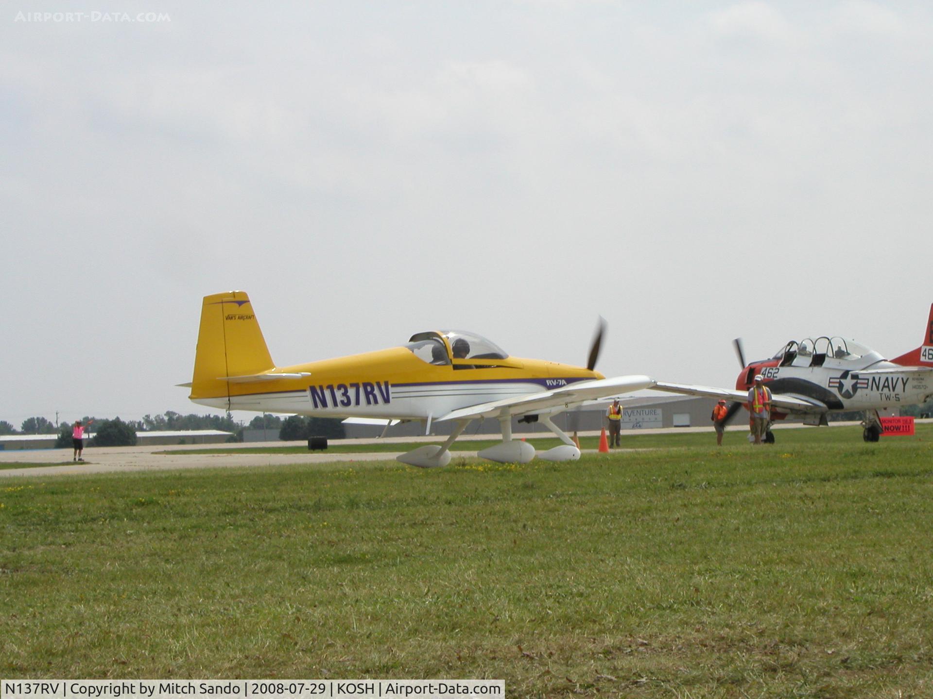 N137RV, 2001 Vans RV-7 C/N 1, EAA AirVenture 2008.