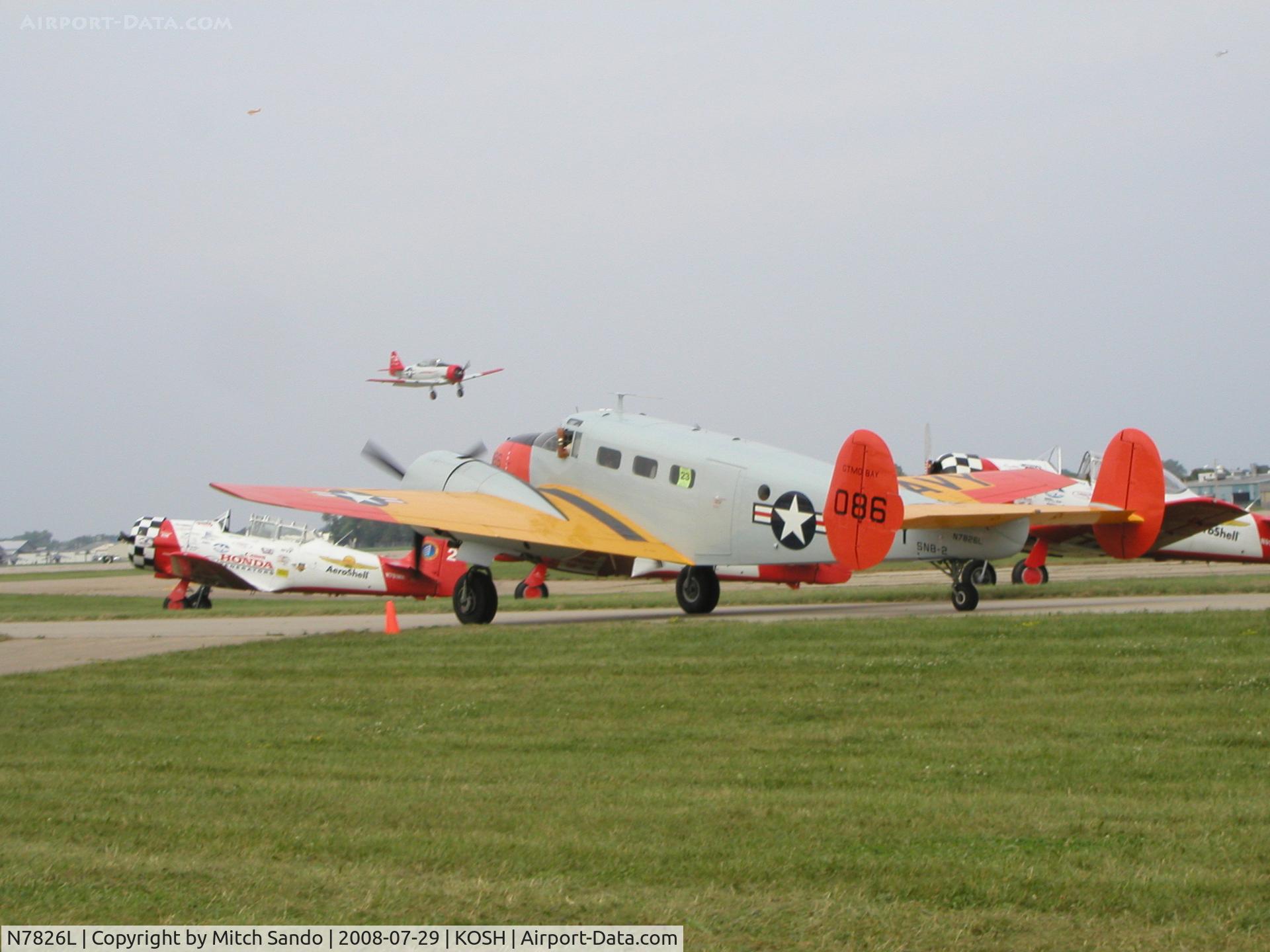 N7826L, 1951 Beech TC-45G C/N AF-86, EAA AirVenture 2008.