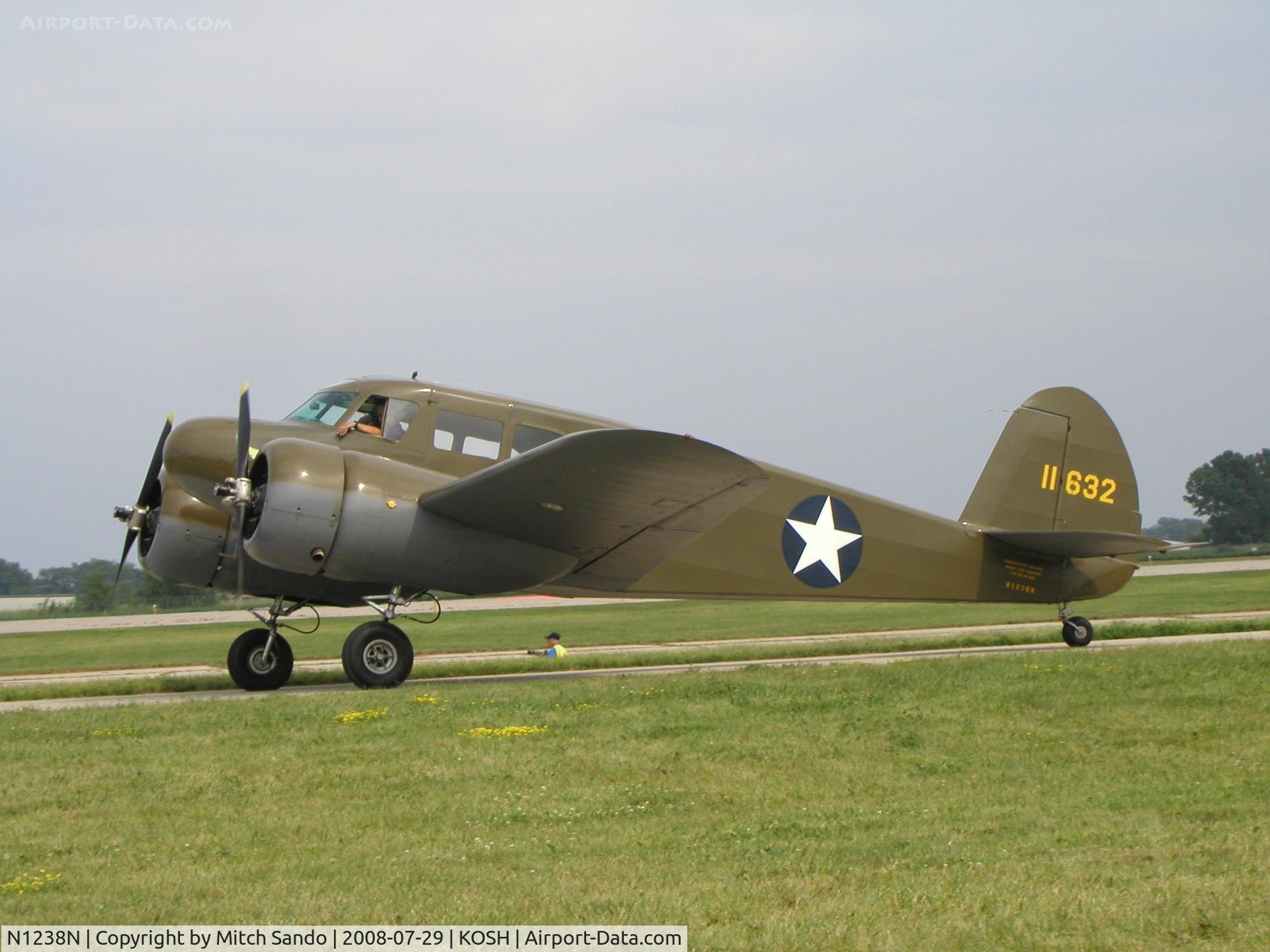 N1238N, 1941 Cessna T-50 Bobcat Bobcat C/N 1632, EAA AirVenture 2008.