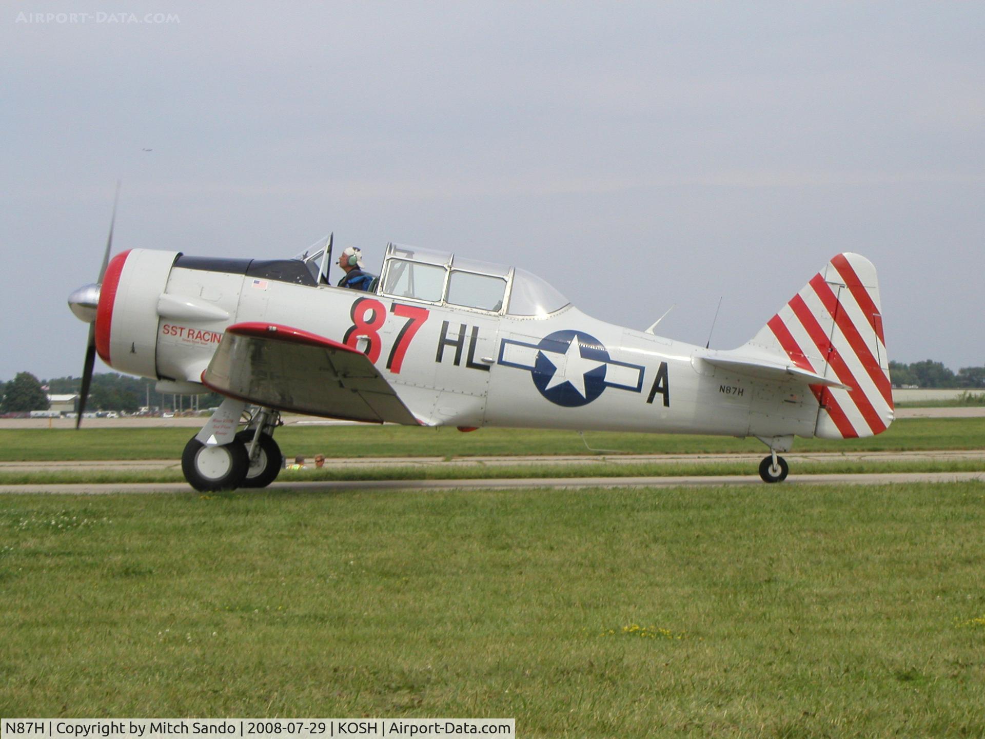 N87H, 1941 North American AT-6D Texan C/N 41-34571, EAA AirVenture 2008.