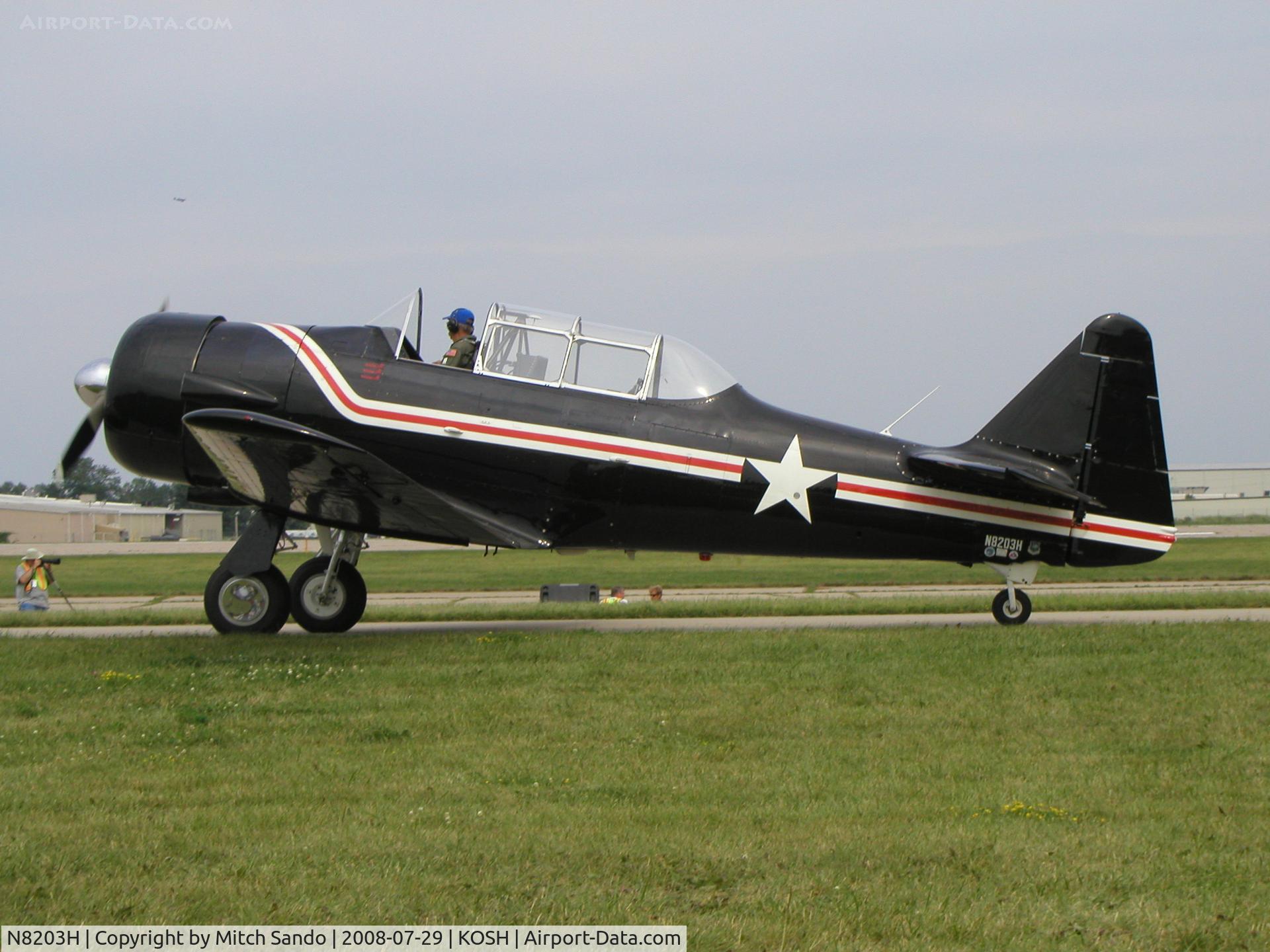 N8203H, 1960 North American T-6G Texan C/N 168-345, EAA AirVenture 2008.