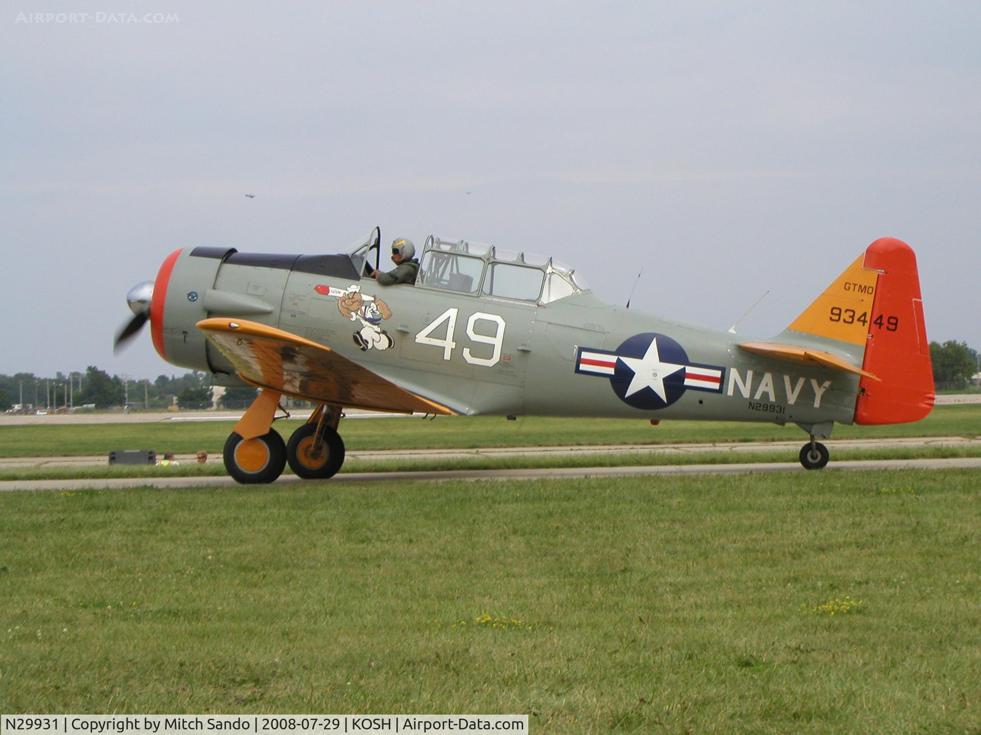 N29931, 1943 North American AT-6G Texan C/N 168-583 (49-3449), EAA AirVenture 2008.