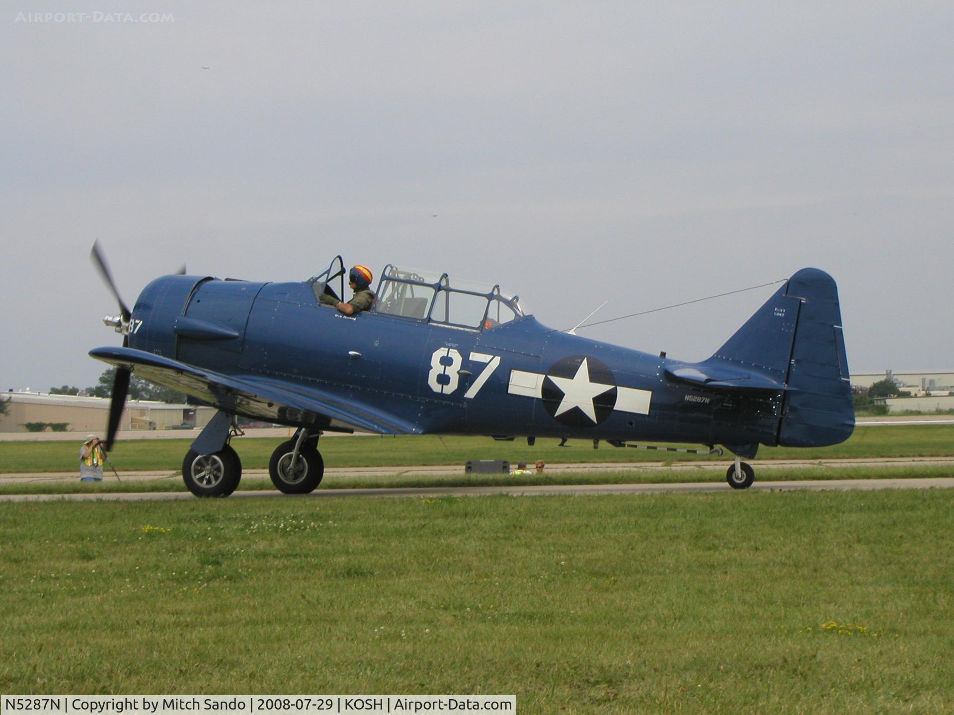 N5287N, 1942 North American SNJ-4 Texan C/N 88-9551, EAA AirVenture 2008.