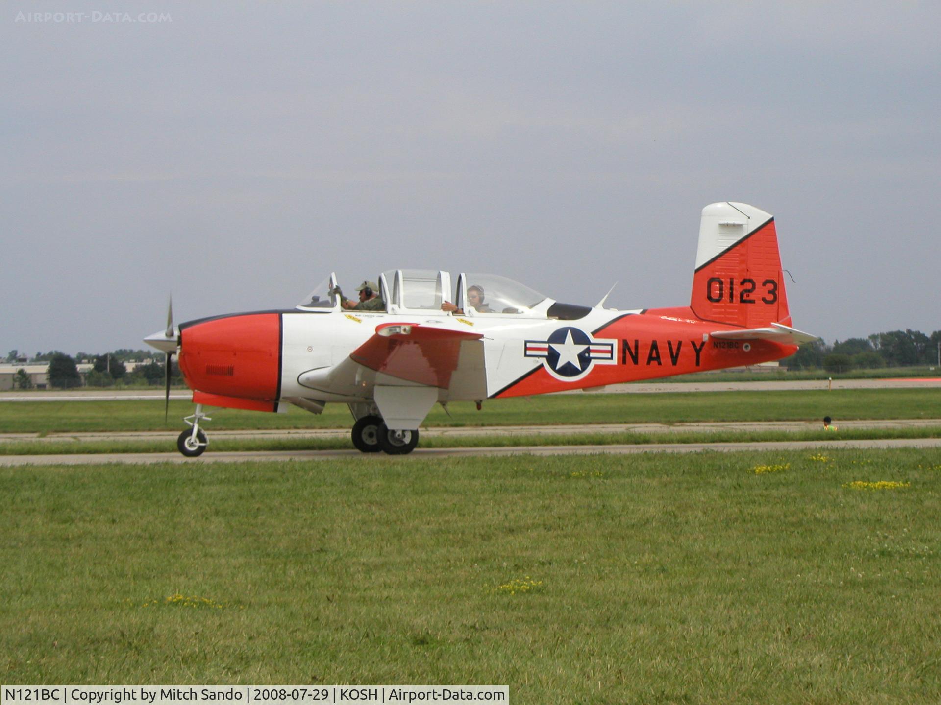 N121BC, Beech T-34A Mentor C/N G-123, EAA AirVenture 2008.
