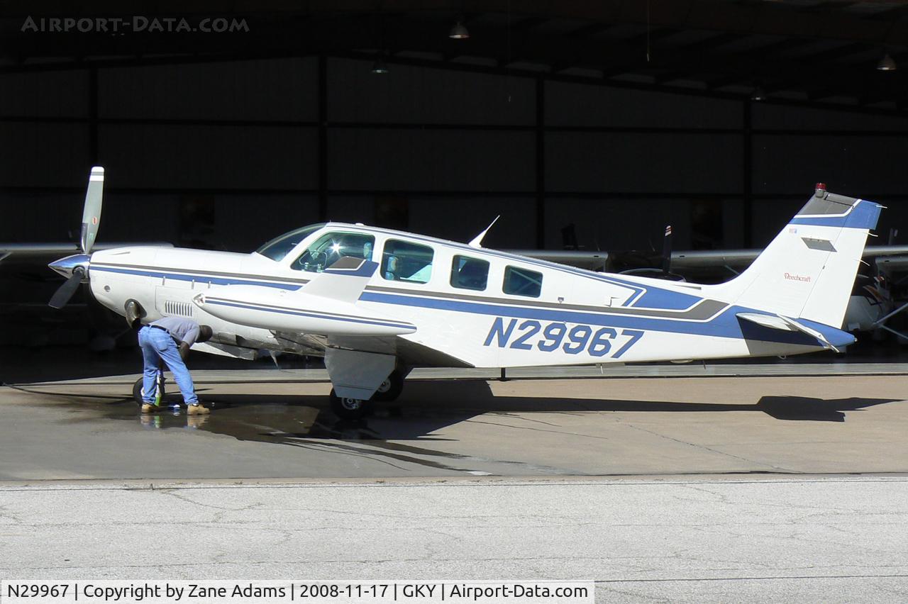 N29967, 1986 Beech A36 Bonanza 36 C/N E-2345, At Arlington Municipal - Turbine Powered Beechcraft Bonanza