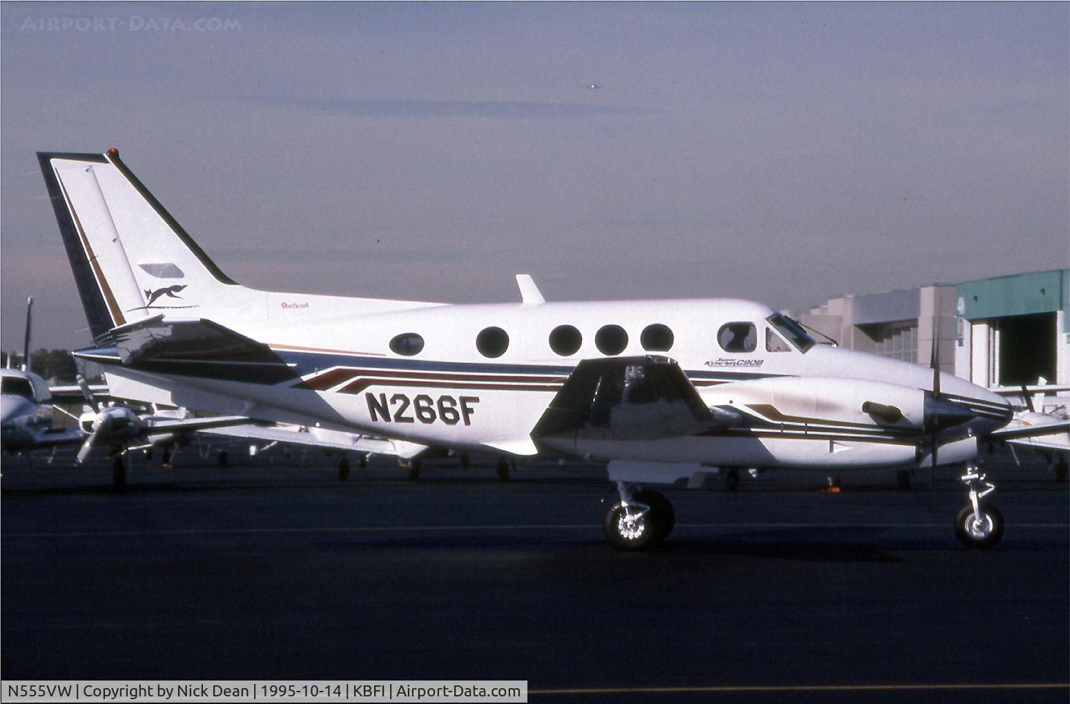 N555VW, 1993 Beech C90A King Air C/N LJ-1330, Seen as N266F