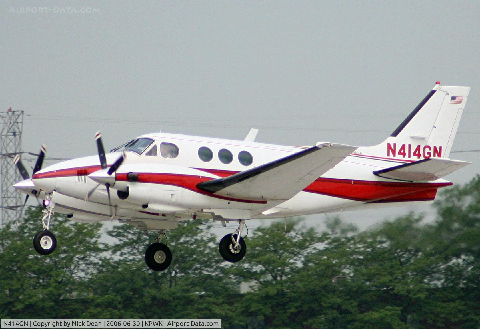 N414GN, 1975 Beech E-90 King Air C/N LW-156, KPWK