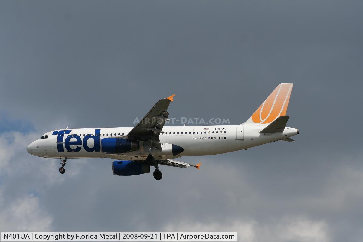 N401UA, 1993 Airbus A320-232 C/N 435, Ted A320