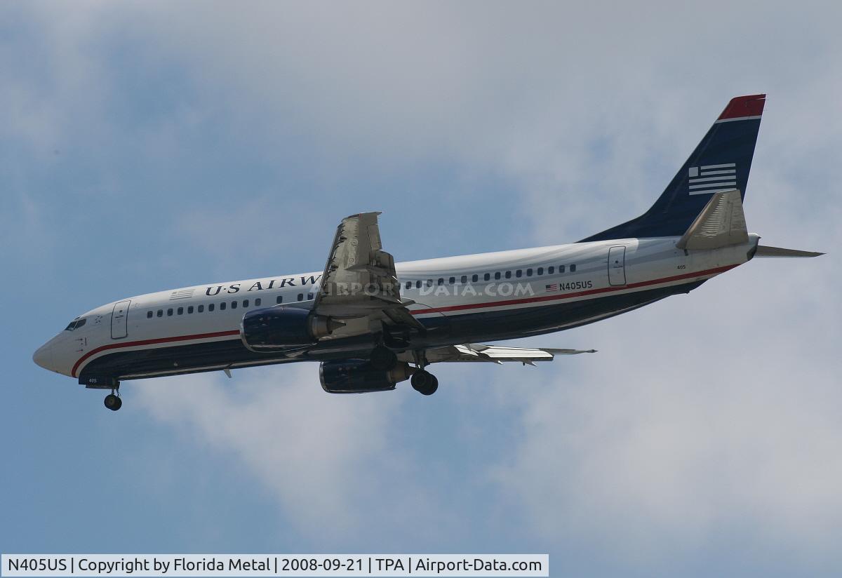 N405US, 1989 Boeing 737-401 C/N 23885, US Airways 737-400