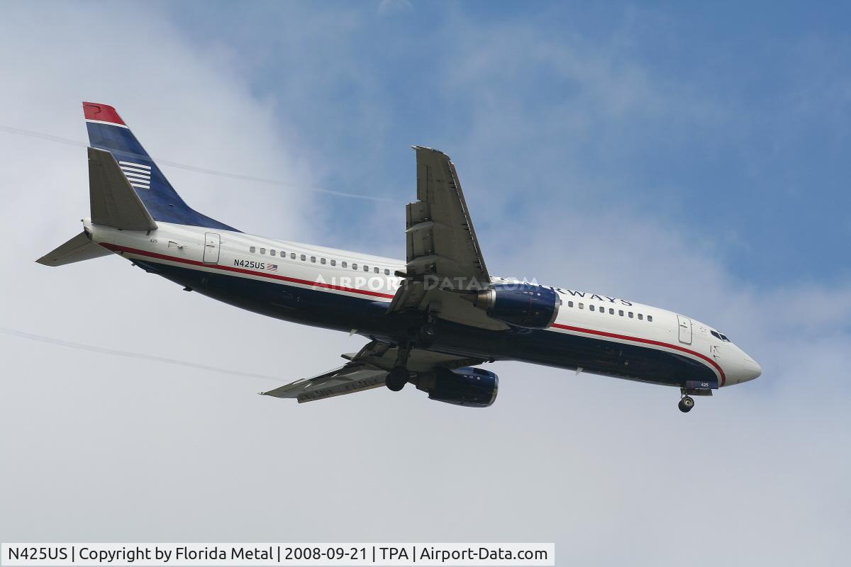 N425US, 1989 Boeing 737-401 C/N 23992, US Airways 737-400