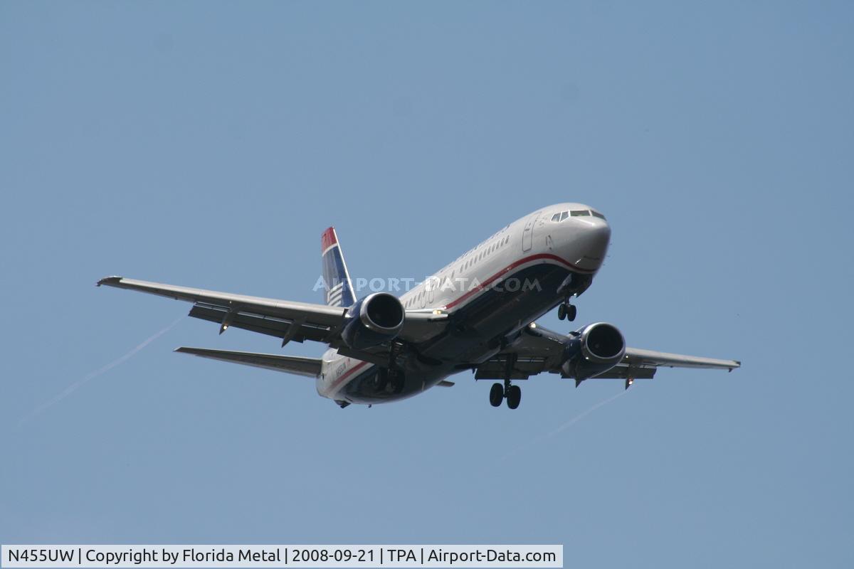 N455UW, 1991 Boeing 737-4B7 C/N 24997, US Airways 737-400