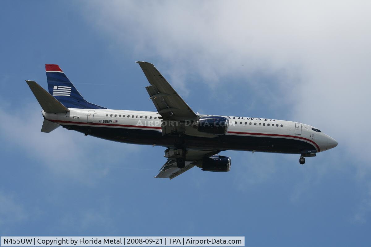 N455UW, 1991 Boeing 737-4B7 C/N 24997, US Airways 737-400