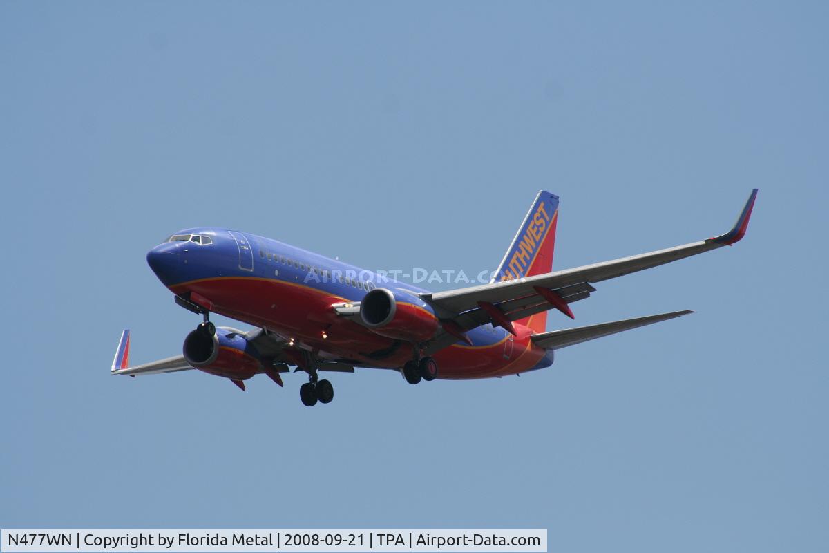N477WN, 2004 Boeing 737-7H4 C/N 33988, Southwest 737-
