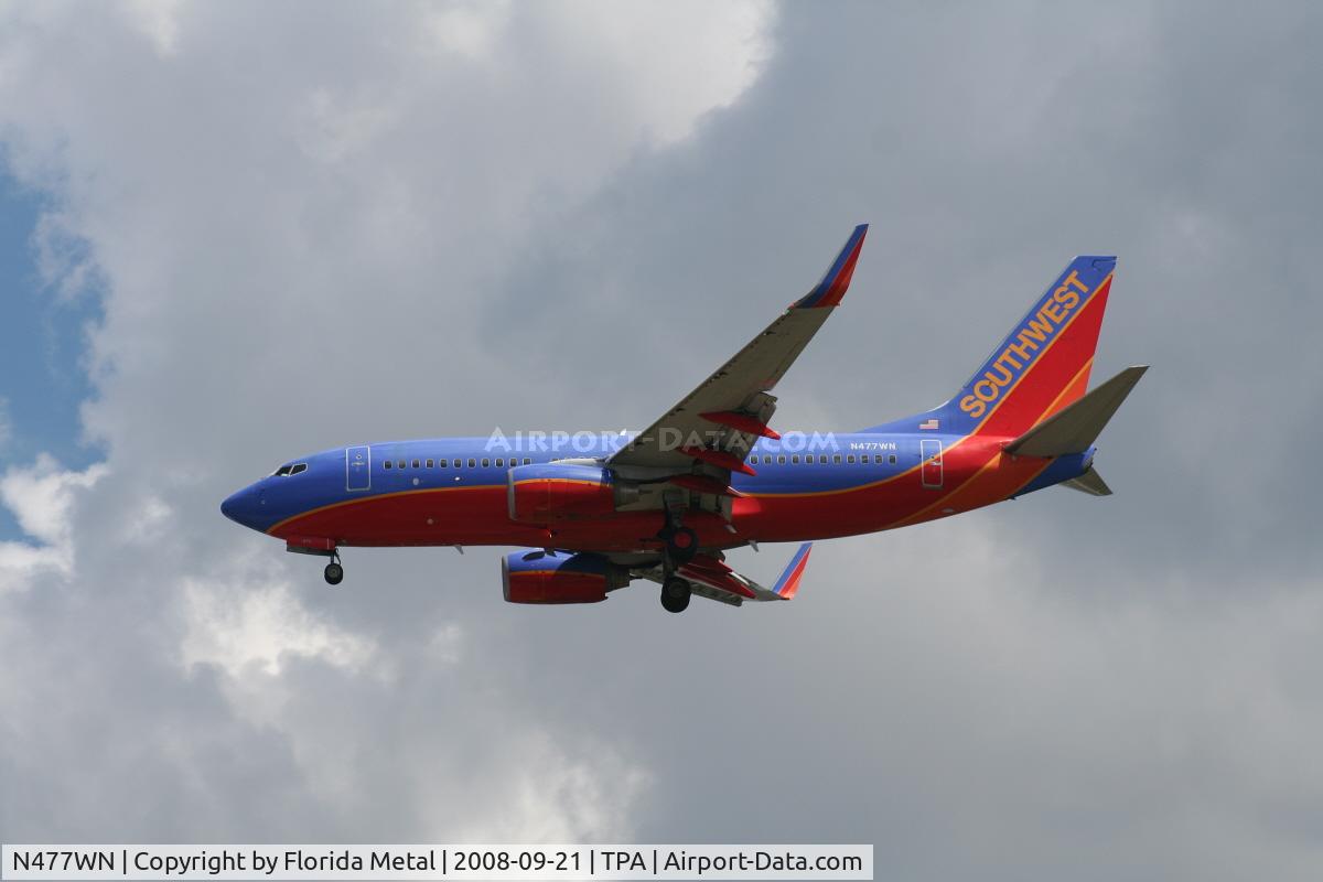 N477WN, 2004 Boeing 737-7H4 C/N 33988, Southwest 737-700