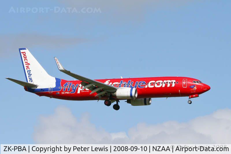 ZK-PBA, 2003 Boeing 737-8FE C/N 33796, Pacific Blue Airlines (NZ) Ltd., Christchurch