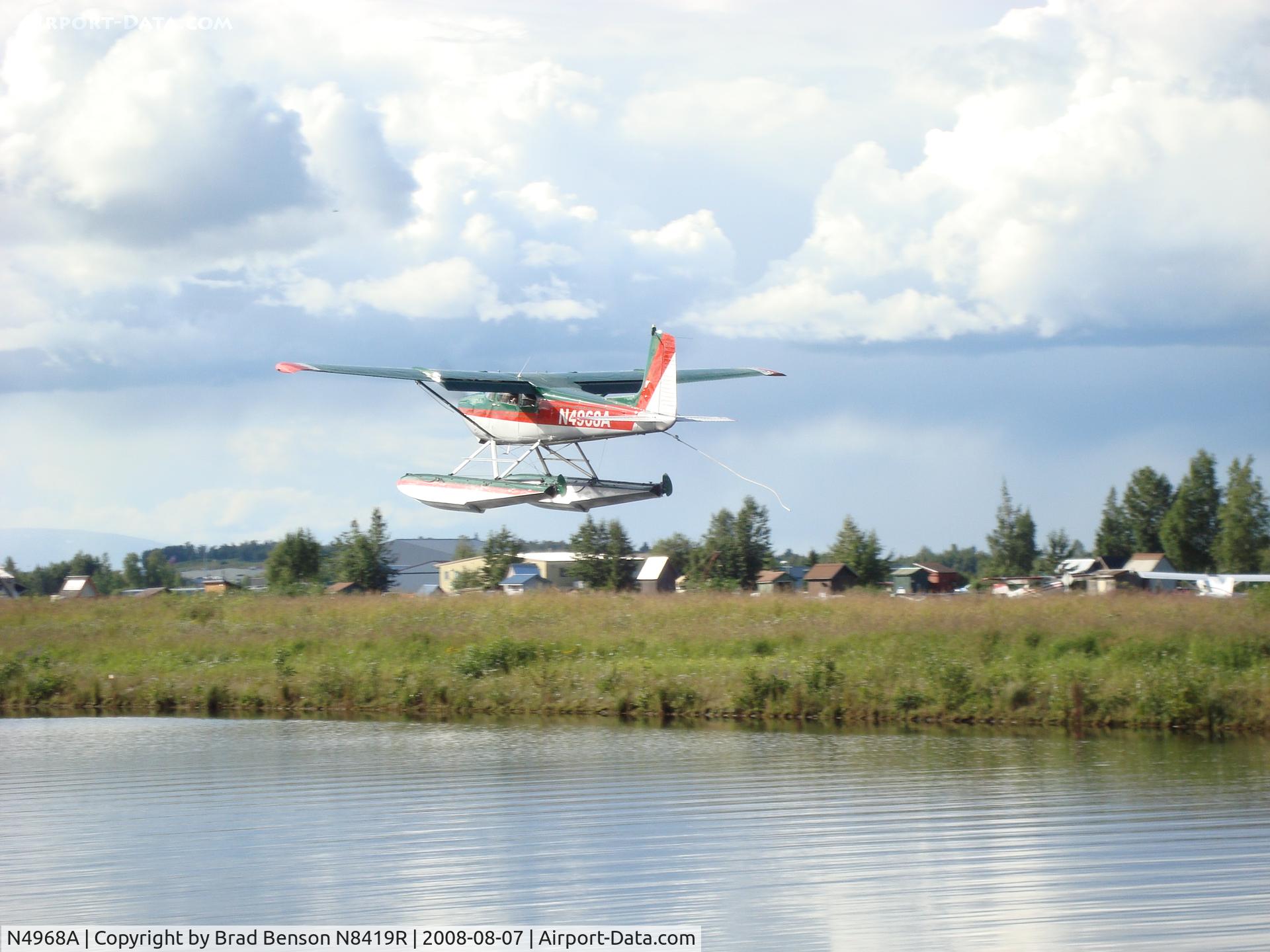 N4968A, 1956 Cessna 180 C/N 32365, Lake Hood, Anchorage, AK