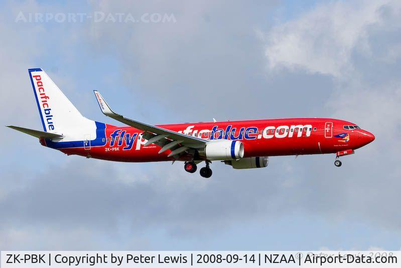 ZK-PBK, 2008 Boeing 737-8FE C/N 36604, Pacific Blue Airlines (NZ) Ltd., Christchurch